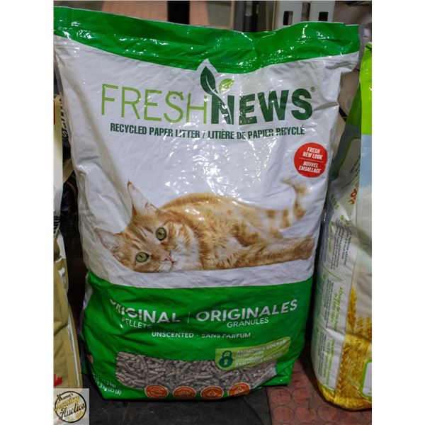 BAILIFF SEIZED: 25LB FRESHNEWS ORIGINAL PELLETS