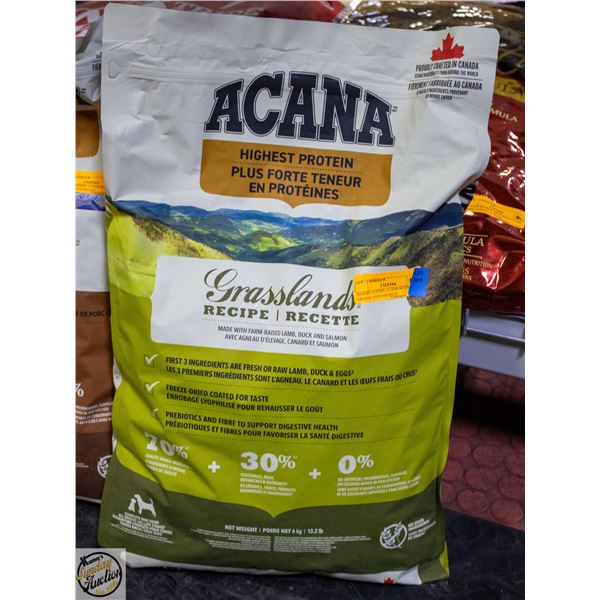 BAILIFF SEIZED: 13.2LB ACANA GRASSLANDS HIGHEST