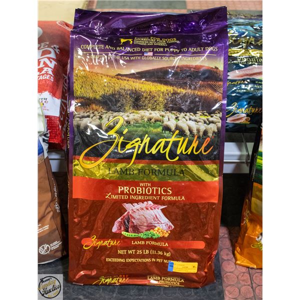 BAILIFF SEIZED: 25LB SIGNATURE LAMB FORMULA WITH