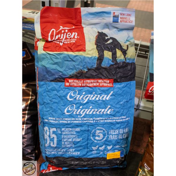 BAILIFF SEIZED: 25LB ORIJEN ORIGINAL WHOLEPREY