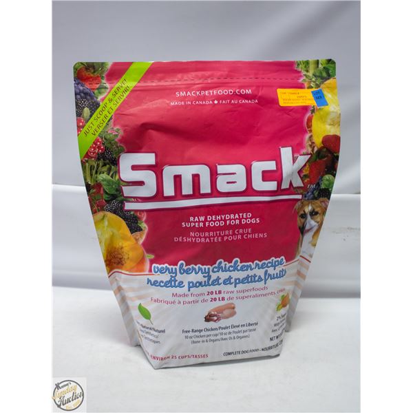 BAILIFF SEIZED: 20LB SMACK RAW DEHYDRATED VERY