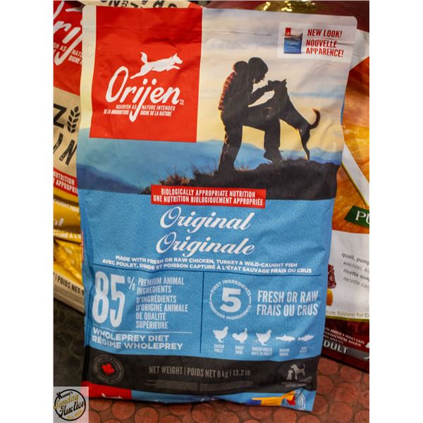 BAILIFF SEIZED: 13.2LB ORIJEN ORIGINAL DRY DOGFOOD