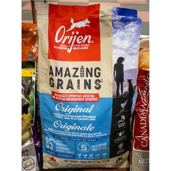 BAILIFF SEIZED: 21.3LB ORIJEN AMAZING GRAINS