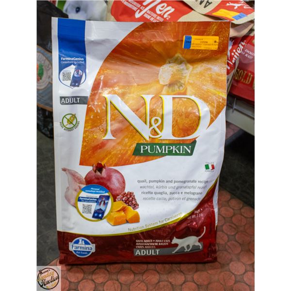 BAILIFF SEIZED: 11LB N&D PUMPKIN DRY DOG FOOD