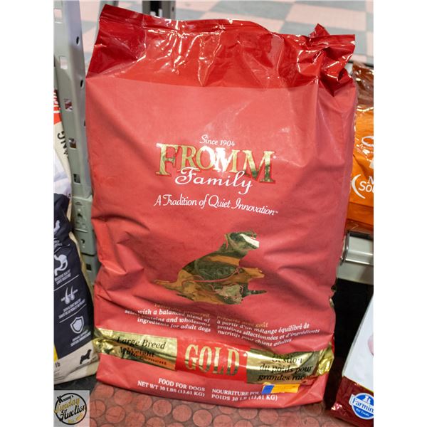 BAILIFF SEIZED: 30LB FROMM FAMILY LARGE BREED GOLD