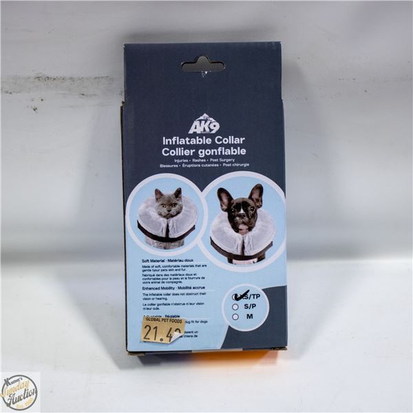 BAILIFF SEIZED: AK9 INFLATABLE COLLAR SIZE X-SMALL