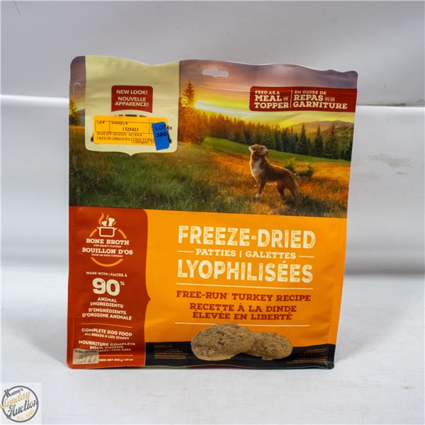 BAILIFF SEIZED: ACANA FREEZE-DRIED PATTIES TURKEY