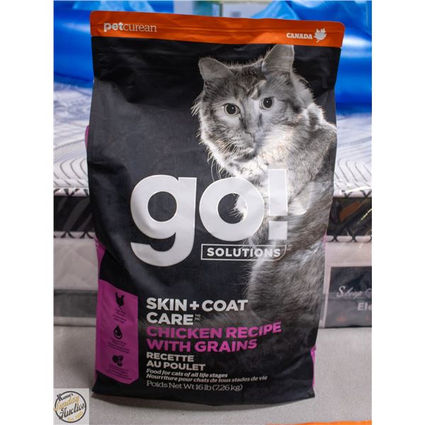 BAILIFF SEIZED 16LB GO! SOLUTIONS CAT FOOD
