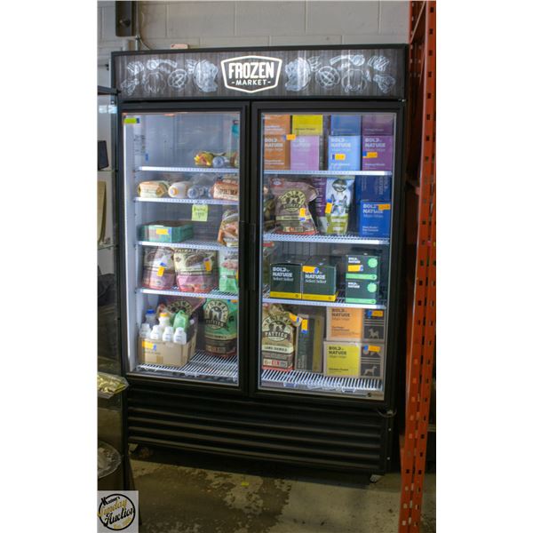 COMMERCIAL 2 GLASS DOOR MERCHANDISER FREEZER