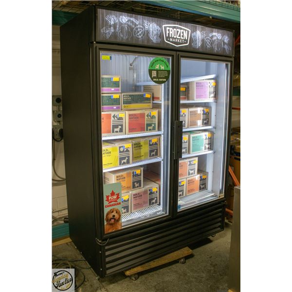 COMMERCIAL 2 GLASS DOOR MERCHANDISER FREEZER