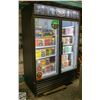 Image 1 : COMMERCIAL 2 GLASS DOOR MERCHANDISER FREEZER