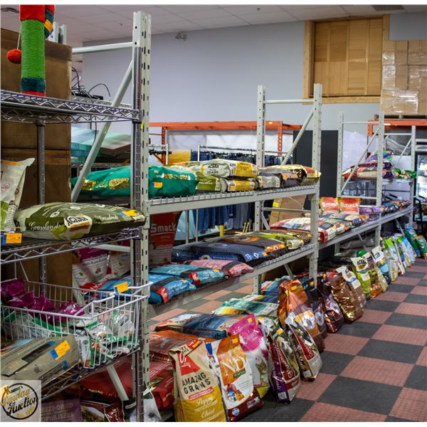 COMMERCIAL HEAVY DUTY RACKING WITH 4 UPRIGHTS +