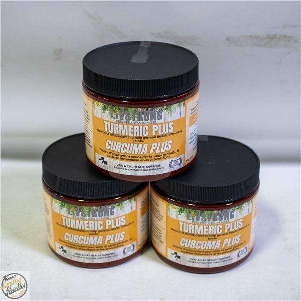 BAILIFF SEIZED: 3X LIVSTRONG TURMERIC PLUS 150G/EA