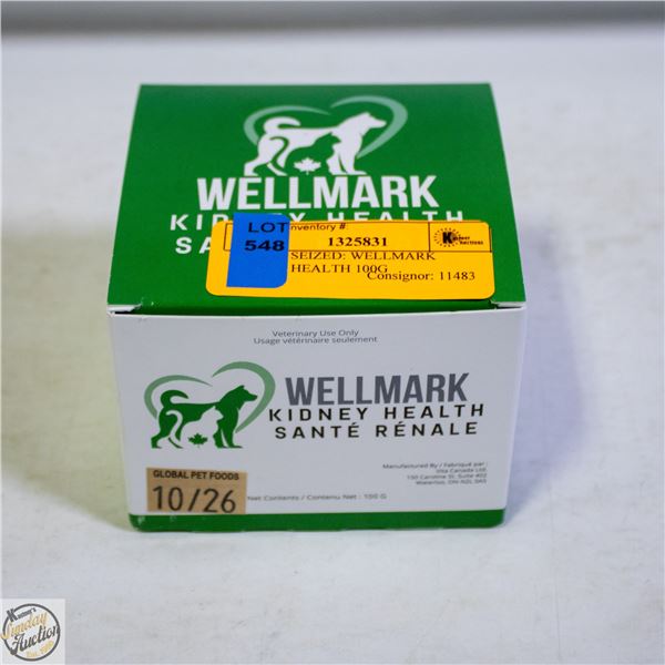 BAILIFF SEIZED: WELLMARK KIDNEY HEALTH 100G