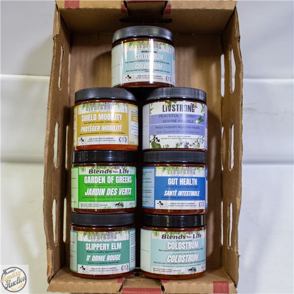 BAILIFF SEIZED: 7 JARS OF LIVSTRONG & BLENDS FOR