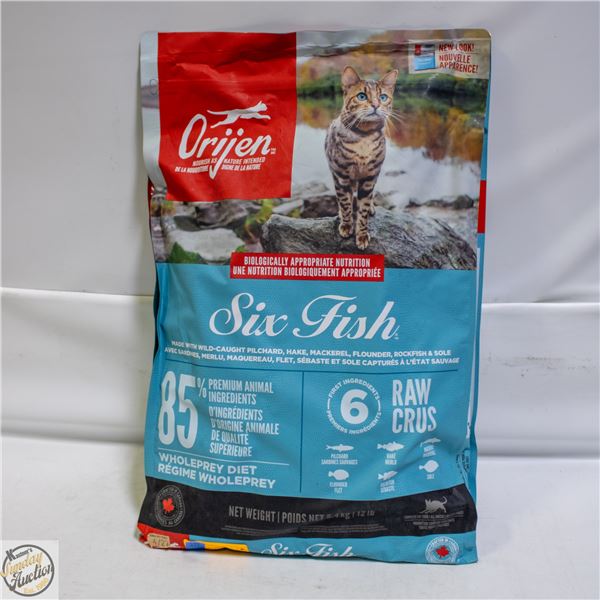 BAILIFF SEIZED: 12LB ORIJEN SIX FISH COMPLETE DRY