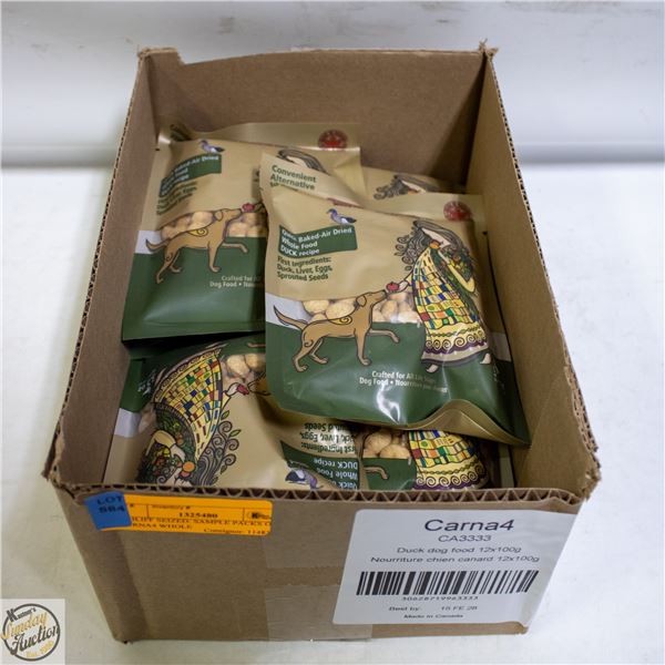 BAILIFF SEIZED: SAMPLE PACKS OF CARNA4 WHOLE