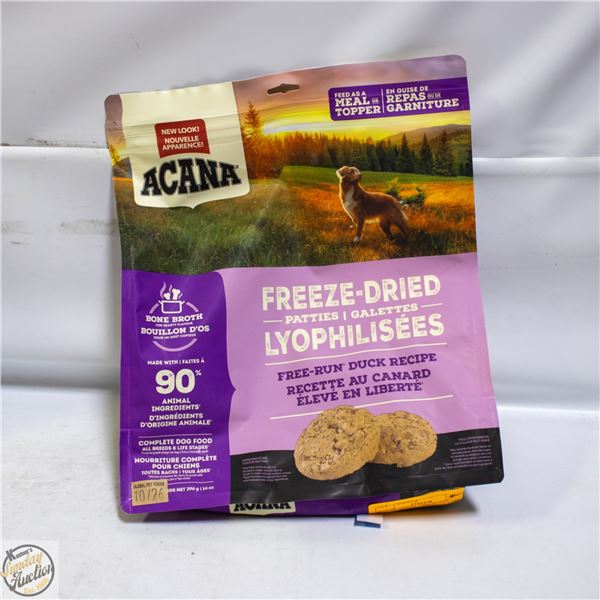 BAILIFF SEIZED: 396G ACANA FREEZE DRIED PATTIES