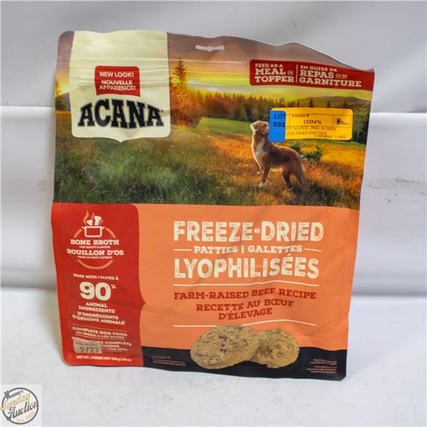 BAILIFF SEIZED: 396G ACANA FREEZER DRIED PATTIES