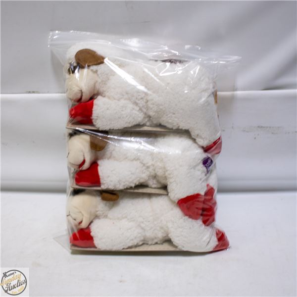 BAILIFF SEIZED: LOT OF LAMB CHOP STUFFED CHEW TOYS