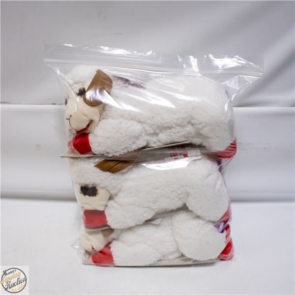 BAILIFF SEIZED: LOT OF LAMB CHOP STUFFED CHEW TOYS