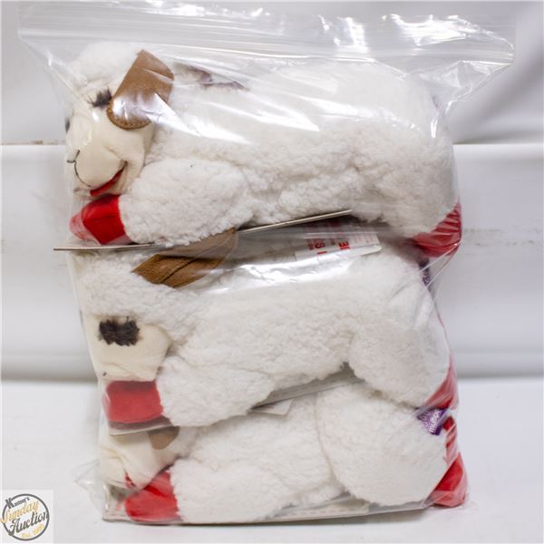 BAILIFF SEIZED: LOT OF LAMB CHOP STUFFED CHEW TOYS