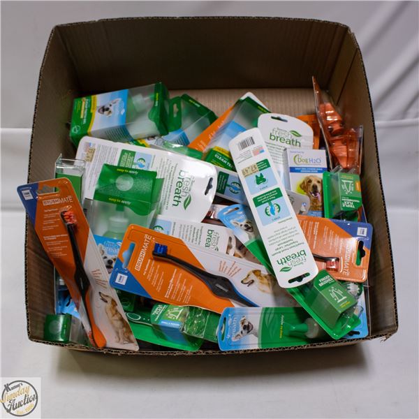 BAILIFF SEIZED: LARGE LOT OF PET DENTAL PRODUCTS