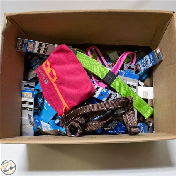 BAILIFF SEIZED: LARGE LOT OF COLLARS AND LEADS