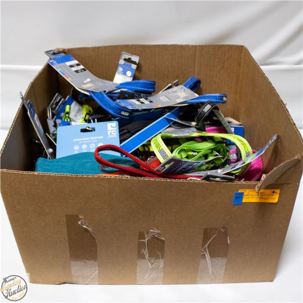 BAILIFF SEIZED: LARGE LOT OF COLLARS AND LEADS