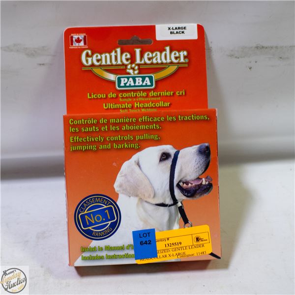 BAILIFF SEIZED: GENTLE LEADER HEADCOLLAR X-LARGE