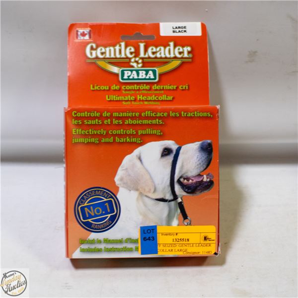 BAILIFF SEIZED: GENTLE LEADER HEADCOLLAR LARGE