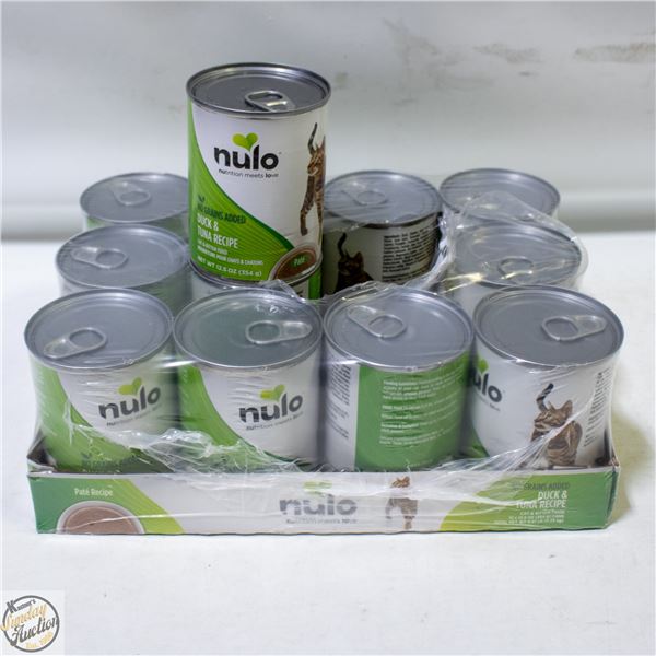 BAILIFF SEIZED: 12 CANS OF NULO DUCK & TUNA