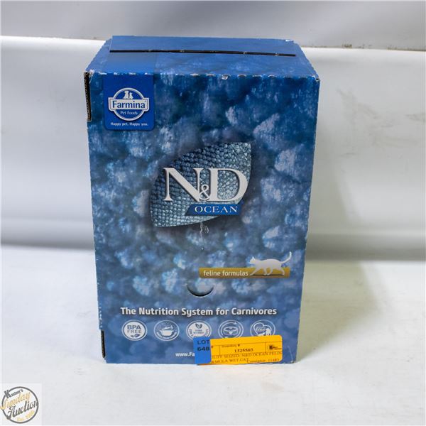 BAILIFF SEIZED: N&D OCEAN FELINE FORMULA WET CAT