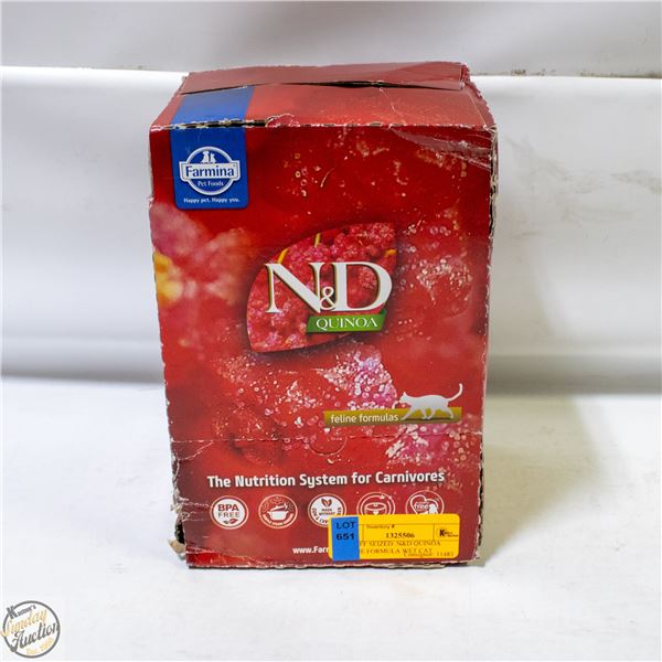 BAILIFF SEIZED: N&D QUINOA FELINE FORMULA WET CAT