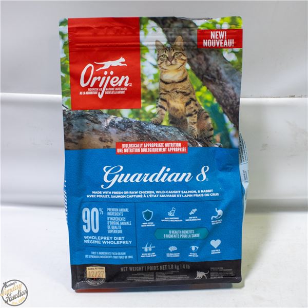 BAILIFF SEIZED: 4LB ORIJEN GUARDIAN 8 PREMIUM CAT
