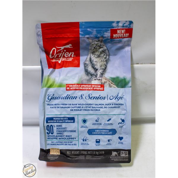 BAILIFF SEIZED: 4LB ORIJEN GUARDIAN 8 SENIOR