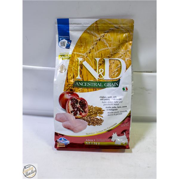 BAILIFF SEIZED: 5.5LB N&D ANCESTRAL GRAINS MINI