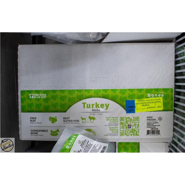 BAILIFF SEIZED FROZEN RAW BONES FOR DOGS TURKEY-