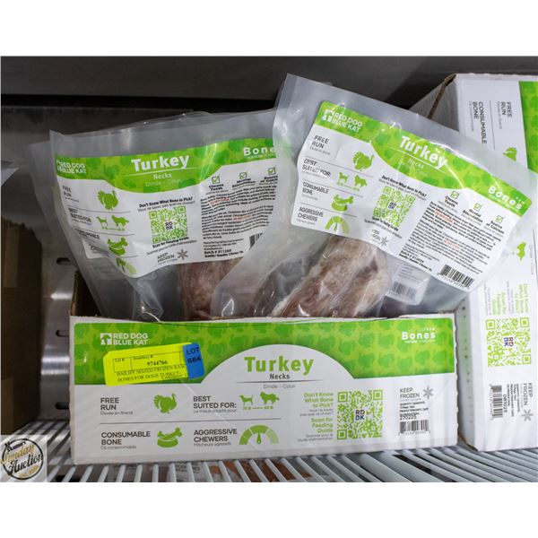 BAILIFF SEIZED FROZEN RAW BONES FOR DOGS TURKEY-