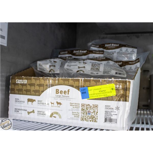 BAILIFF SEIZED FROZEN RAW BONES FOR DOGS BEEF