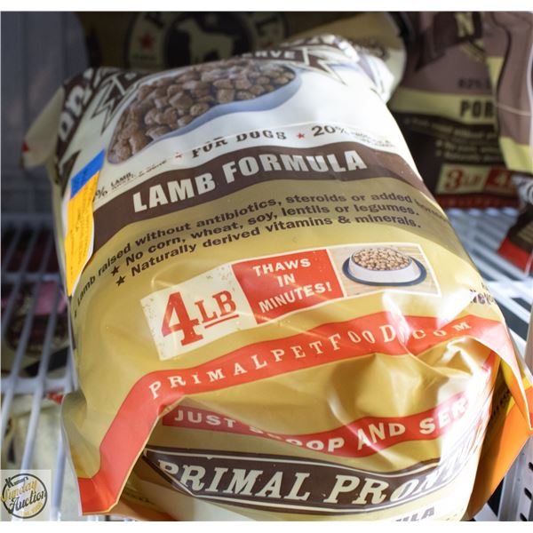BAILIFF SEIZED 3 BAGS 3LB EACH PRIMAL LAMB FORMULA