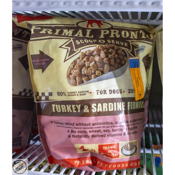 BAILIFF SEIZED PRIMAL PRONTO 3 X 4LB BAGS RAW