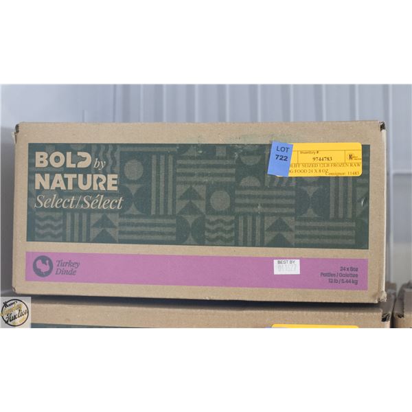 BAILIFF SEIZED 12LB FROZEN RAW DOG FOOD 24 X 8 OZ