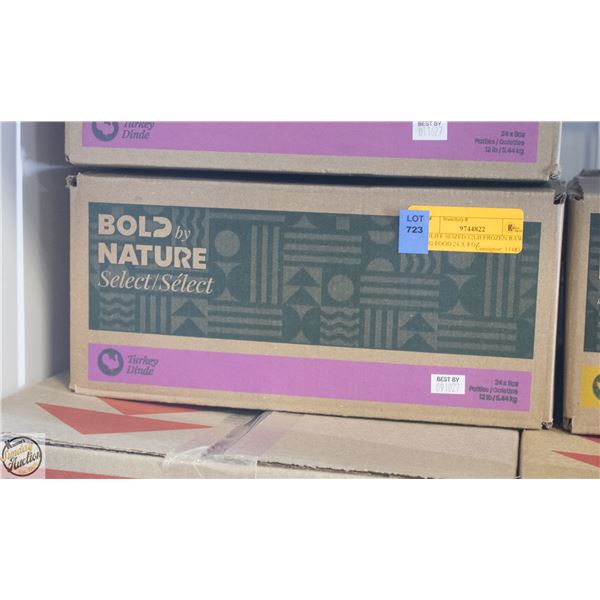 BAILIFF SEIZED 12LB FROZEN RAW DOG FOOD 24 X 8 OZ