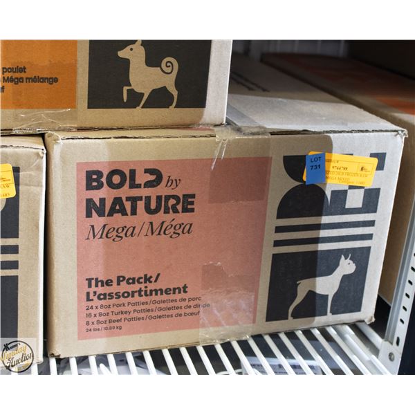 BAILIFF SEIZED 24LB FROZEN RAW DOG FOOD MEGA MIXED