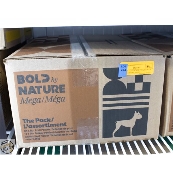 BAILIFF SEIZED 24LB FROZEN RAW DOG FOOD THE PACK