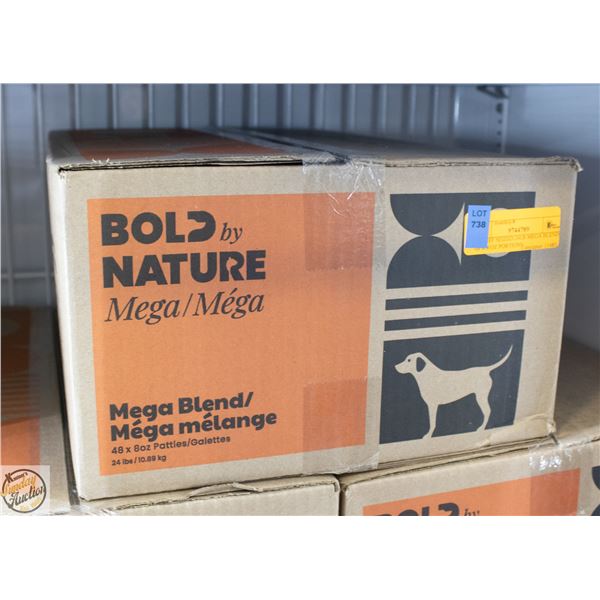 BAILIFF SEIZED 24LB MEGA BLEND 48 X 8 OZ PORTIONS