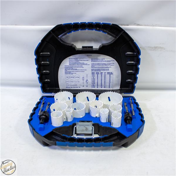 NEW 15PC MASTERCRAFT 15PC HOLESAW SET IN CASE