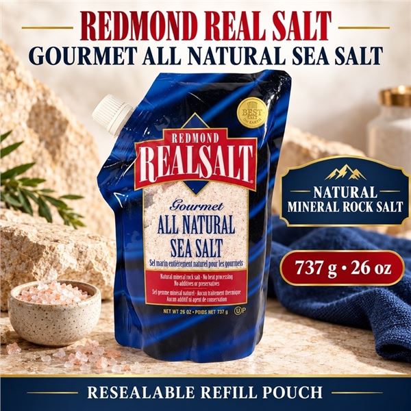 REDMOND REAL SALT GOURMET SEA SALT 737G BB 10/26