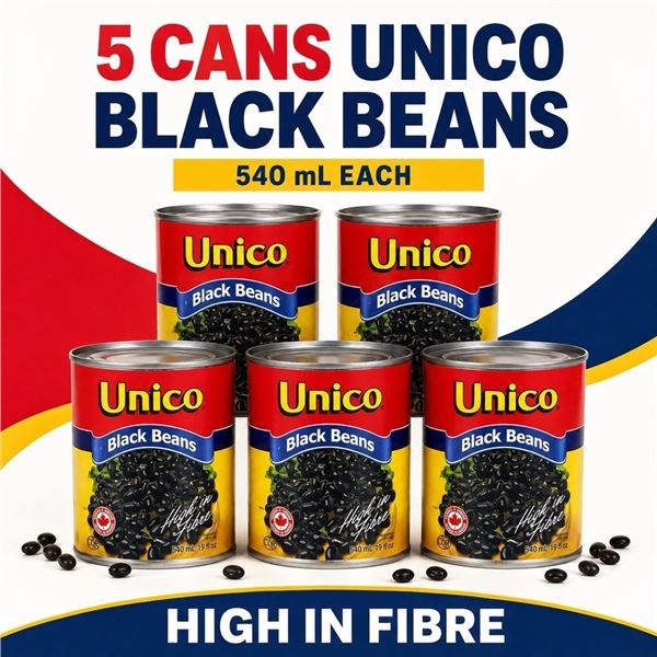 5 UNICO BLACK BEANS 540ML BB 05/28